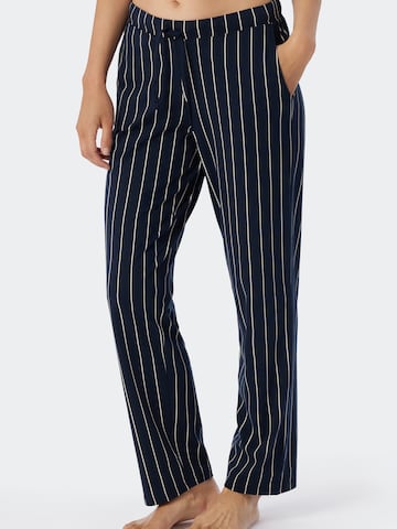 SCHIESSER Pajama Pants 'Mix & Relax' in Blue: front