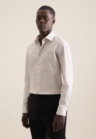 Coupe regular Chemise business SEIDENSTICKER en gris : devant