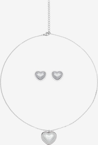 faina - Conjunto de joyería en plata: frente