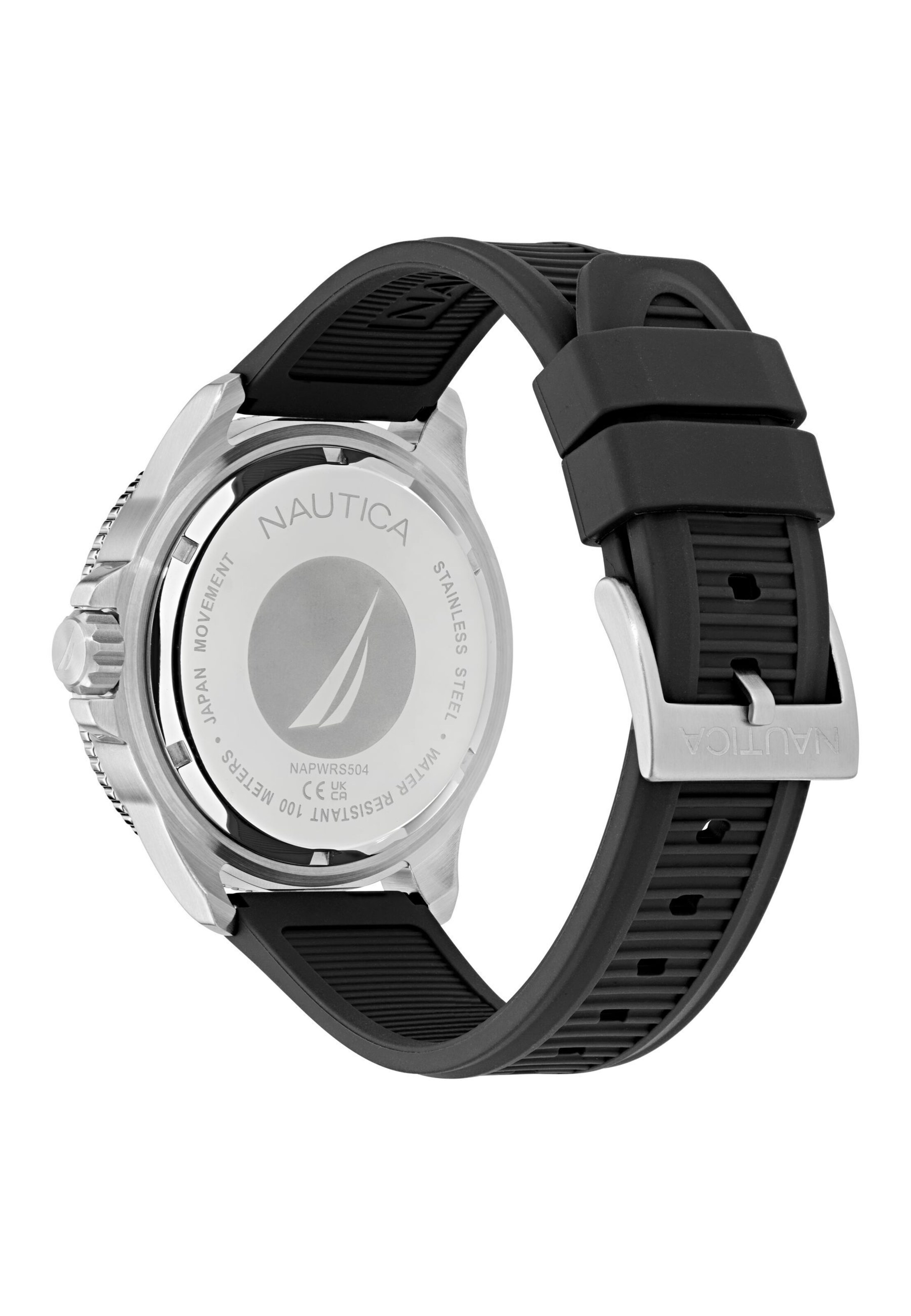 NAUTICA Uhr 'Windrose' in Schwarz