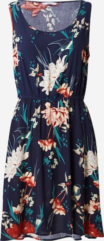 ONLY Letní šaty 'NOVA' – modrá: přední strana