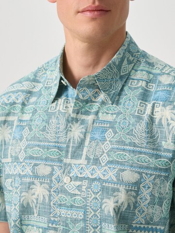 Next Regular fit Button Up Shirt in Blue