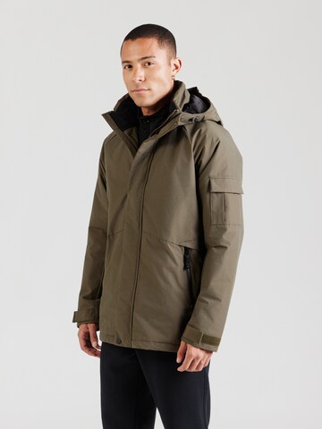 ICEPEAK Outdoorjas 'AALEM' in Groen: voorkant