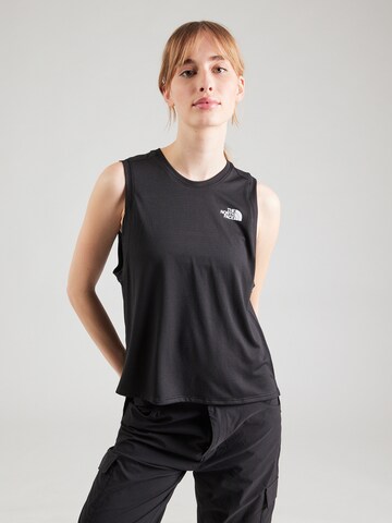 juoda THE NORTH FACE Sportiniai marškinėliai be rankovių 'Flex': priekis