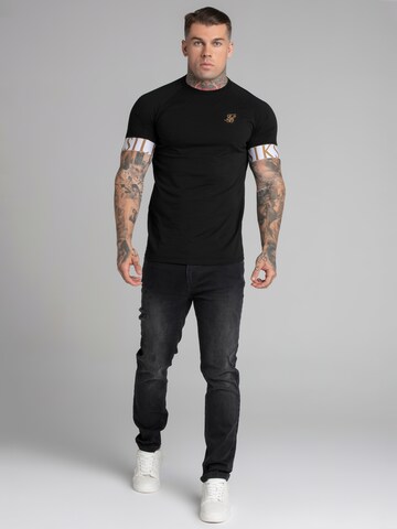 Maglietta 'Tech' di SikSilk in nero