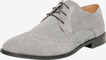 Henry Stevens Lace-Up Shoes 'Weston FBD' in Grey: front
