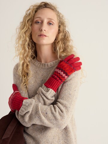 Seasalt Cornwall Vingerhandschoenen 'Very Clever' in Rood