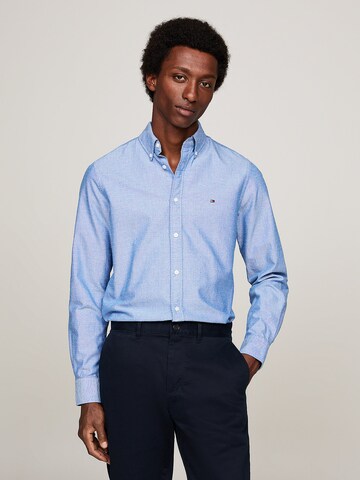 TOMMY HILFIGER Slim fit Overhemd in Blauw: voorkant
