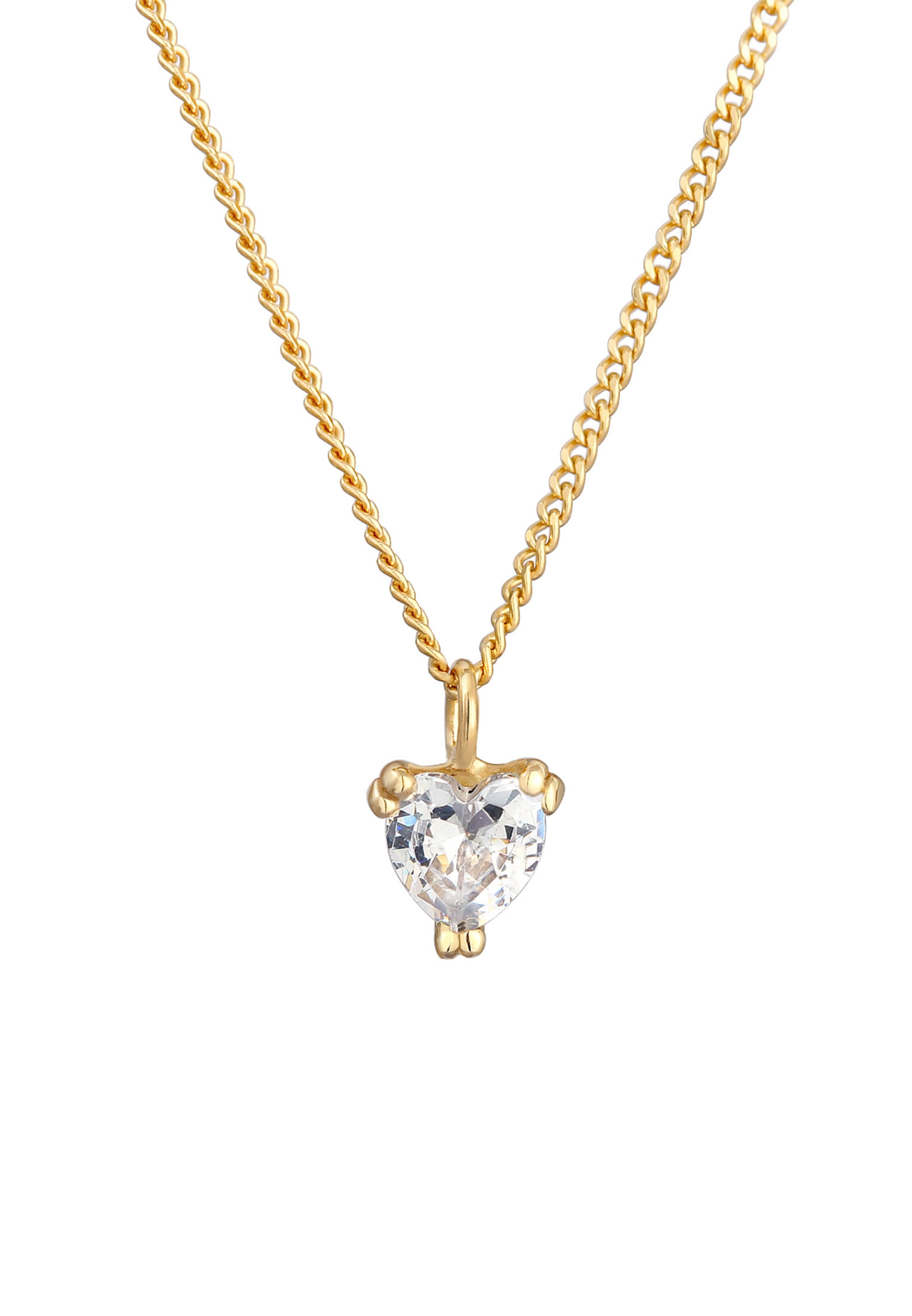 ELLI PREMIUM Necklace 'Herz' in Gold: front