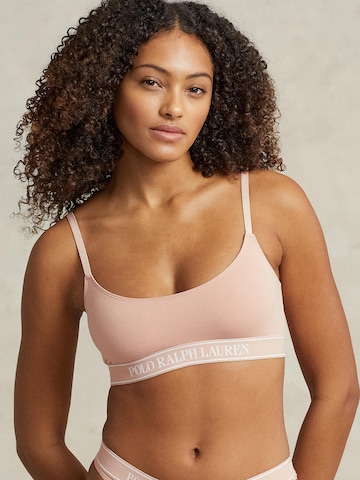 Bustier Soutien-gorge ' SCOOP BRALETTE ' Polo Ralph Lauren en beige : devant