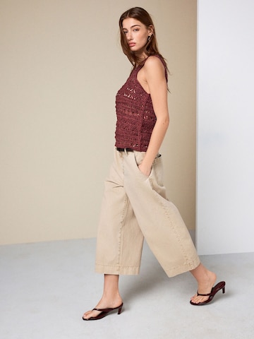 Next Wide leg Jeans in Beige