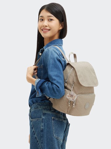 KIPLING - Mochila 'City' em bege