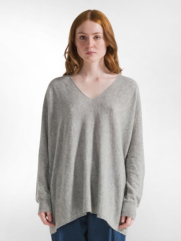 Pullover extra large di DEHA in grigio: frontale