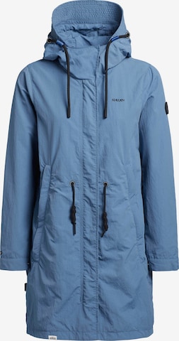 khujo Between-Seasons Coat 'Adda2' in Blue: front