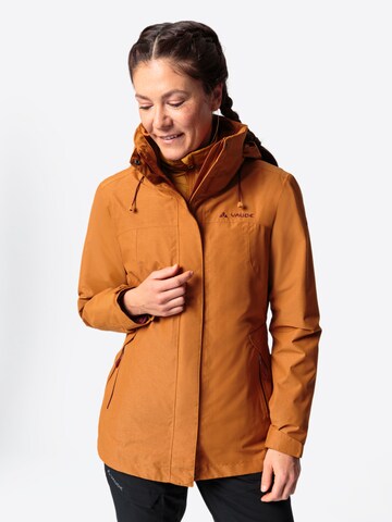 VAUDE Outdoorjas 'Skomer II' in Bruin: voorkant