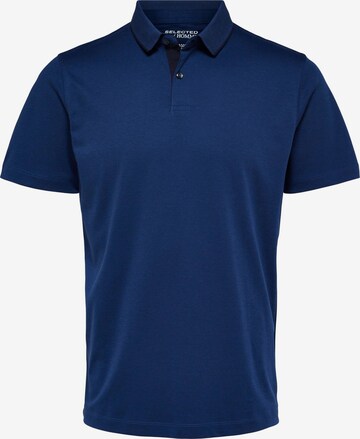 SELECTED HOMME - Camiseta 'LEROY' en azul: frente