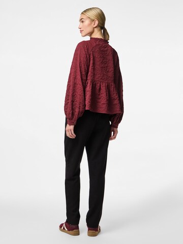 PIECES Blouse 'NALANI' in Red