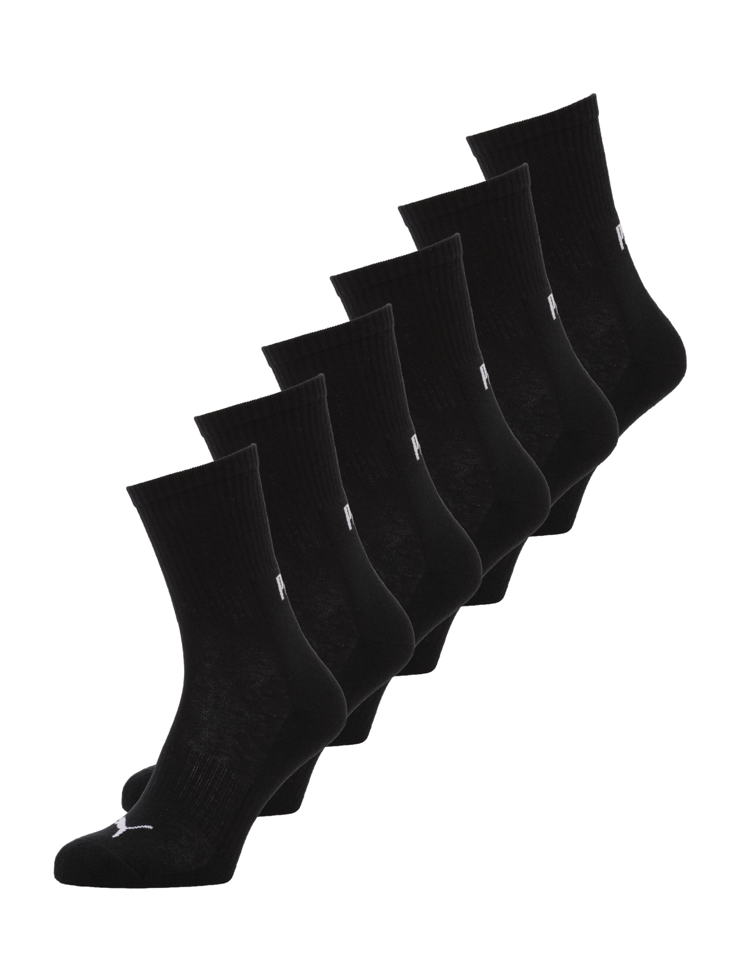 PUMA Nogavice | črna barva: sprednja stran