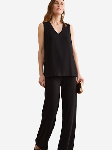 Il Lanificio Loose fit Pants in Black: front