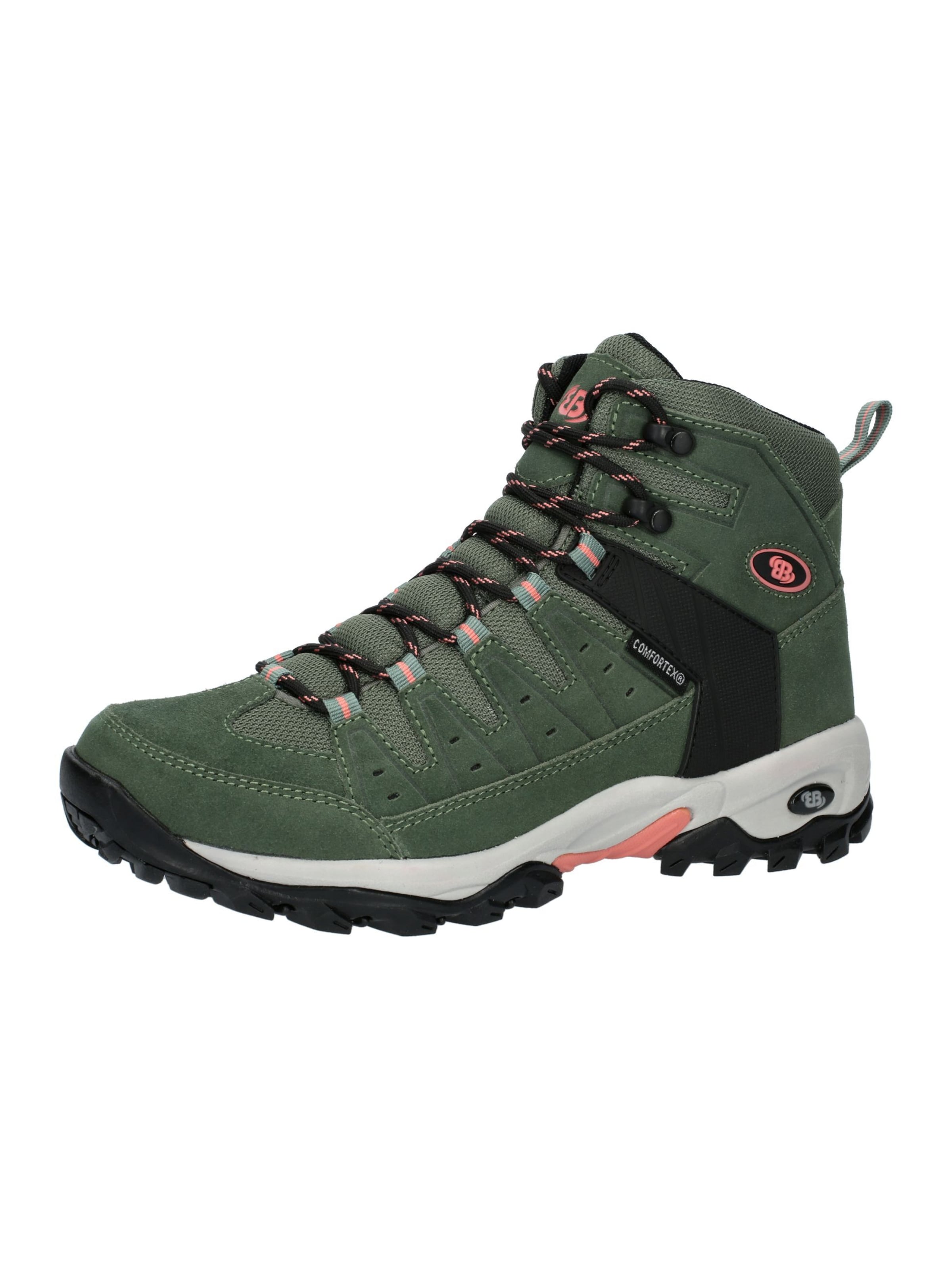 Brütting Outdoorstiefel 'Mount Pinos' in Grün: Vorderseite