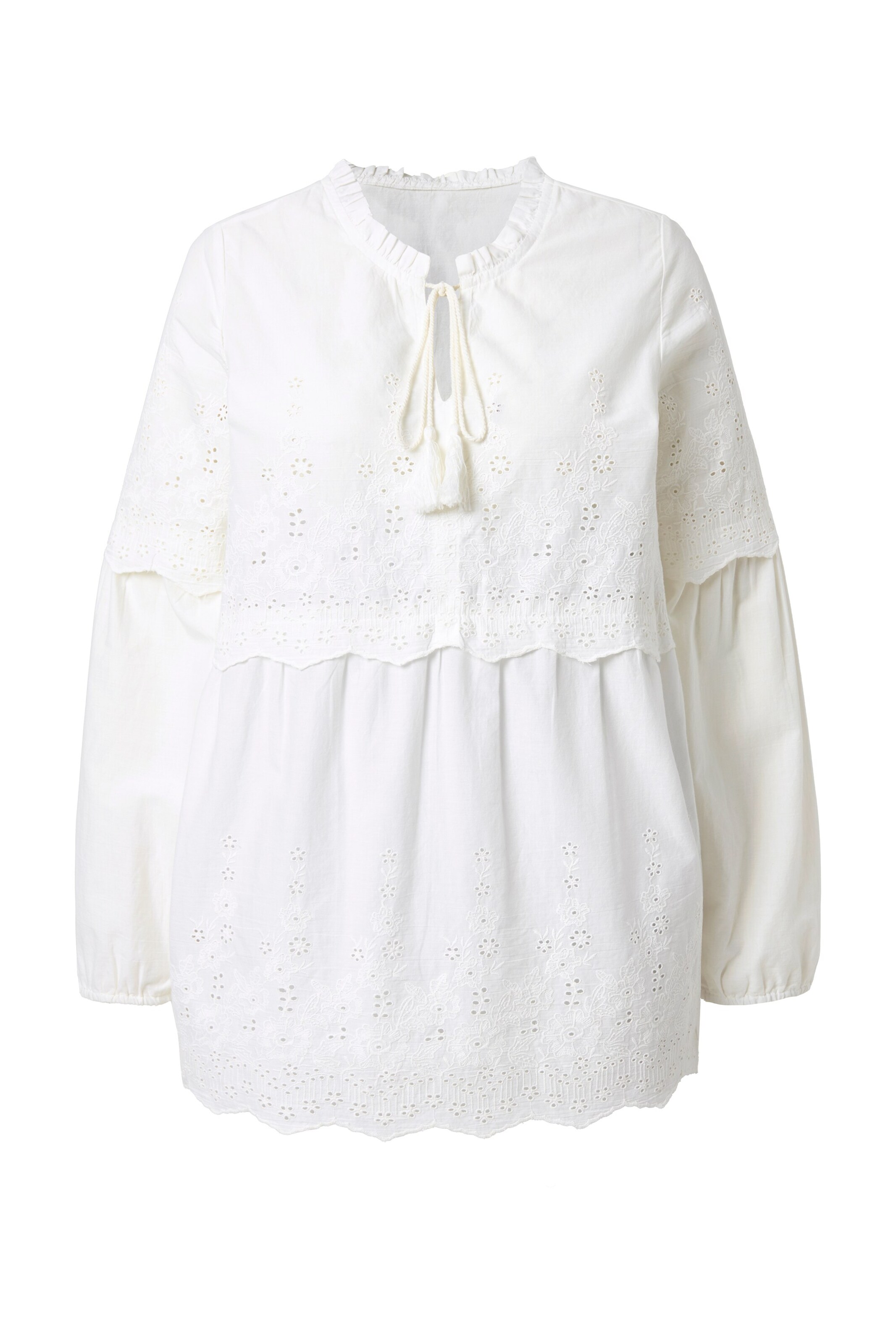 Ulla Popken Tunika in Weiß: Vorderseite