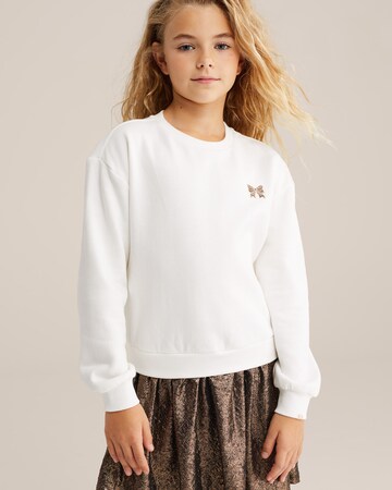 WE Fashion Платье в Бежевый: спереди