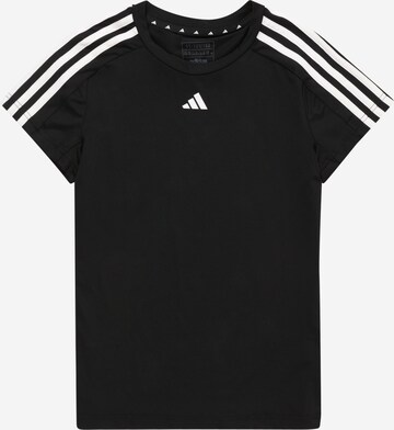 ADIDAS SPORTSWEAR Performance Shirt 'Train Essentials Aeroready 3-Stripes -Fit ' in Black: front