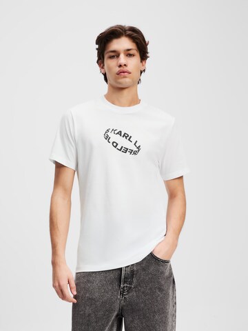 KARL LAGERFELD JEANS Футболка в Белый: спереди