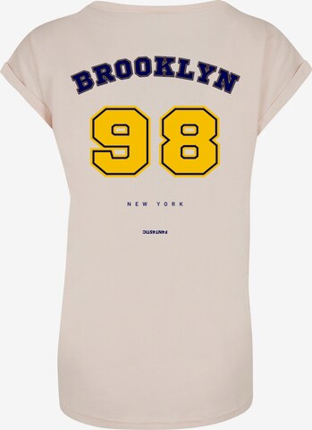 F4NT4STIC Shirt 'Brooklyn 98 NY' in Beige: predná strana