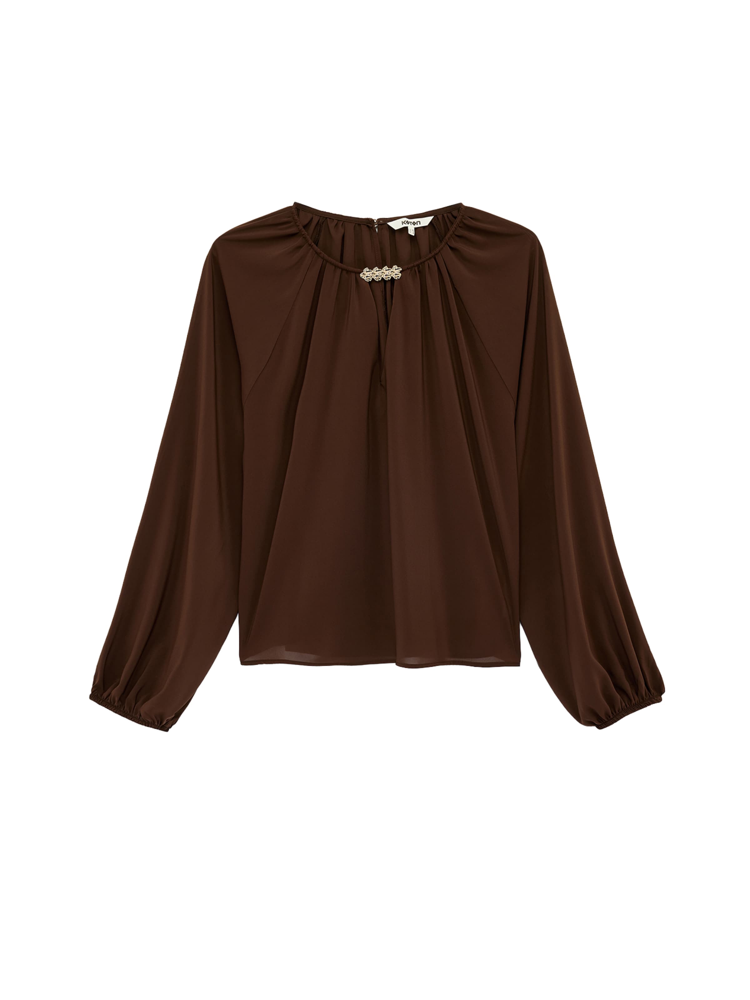 Koton Blouse in Bruin: voorkant