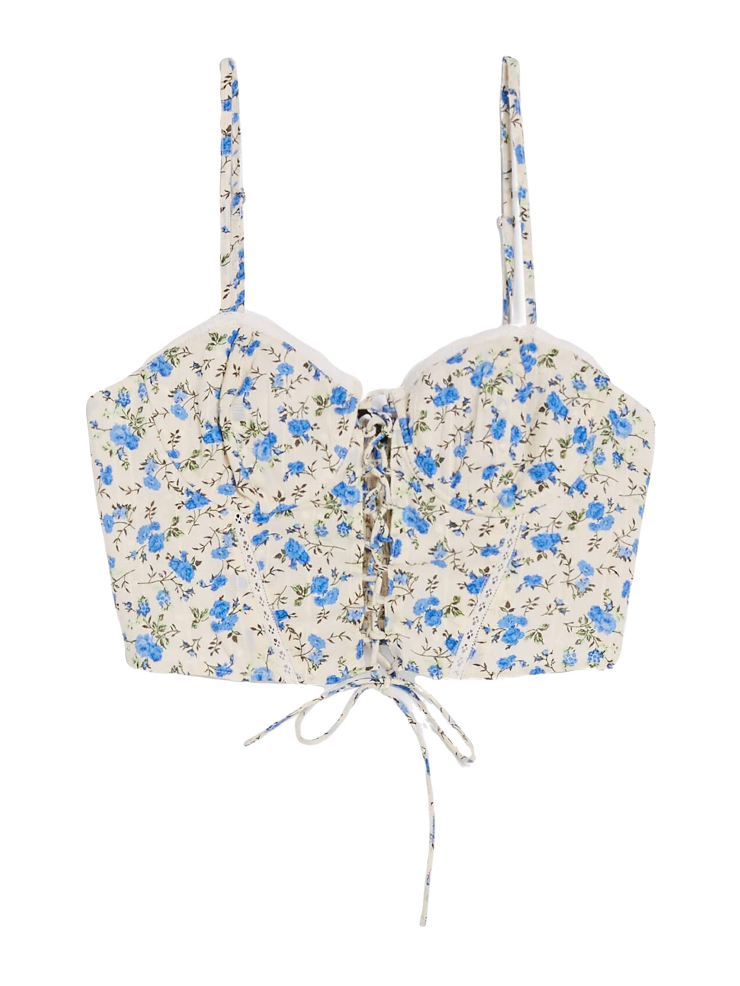 Bershka Top – béžová: přední strana