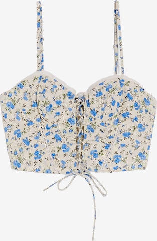 BershkaTop - bež boja: prednji dio