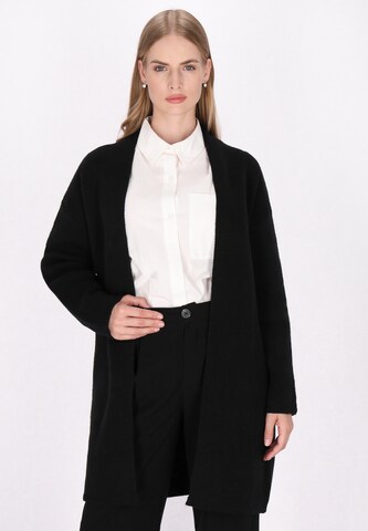 DreiMaster Klassik Knit Cardigan in Black: front