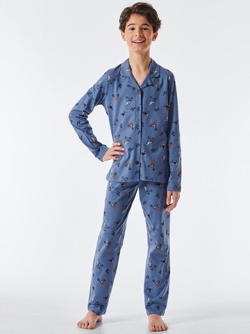 Pyjama 'Animals' SCHIESSER en bleu : devant