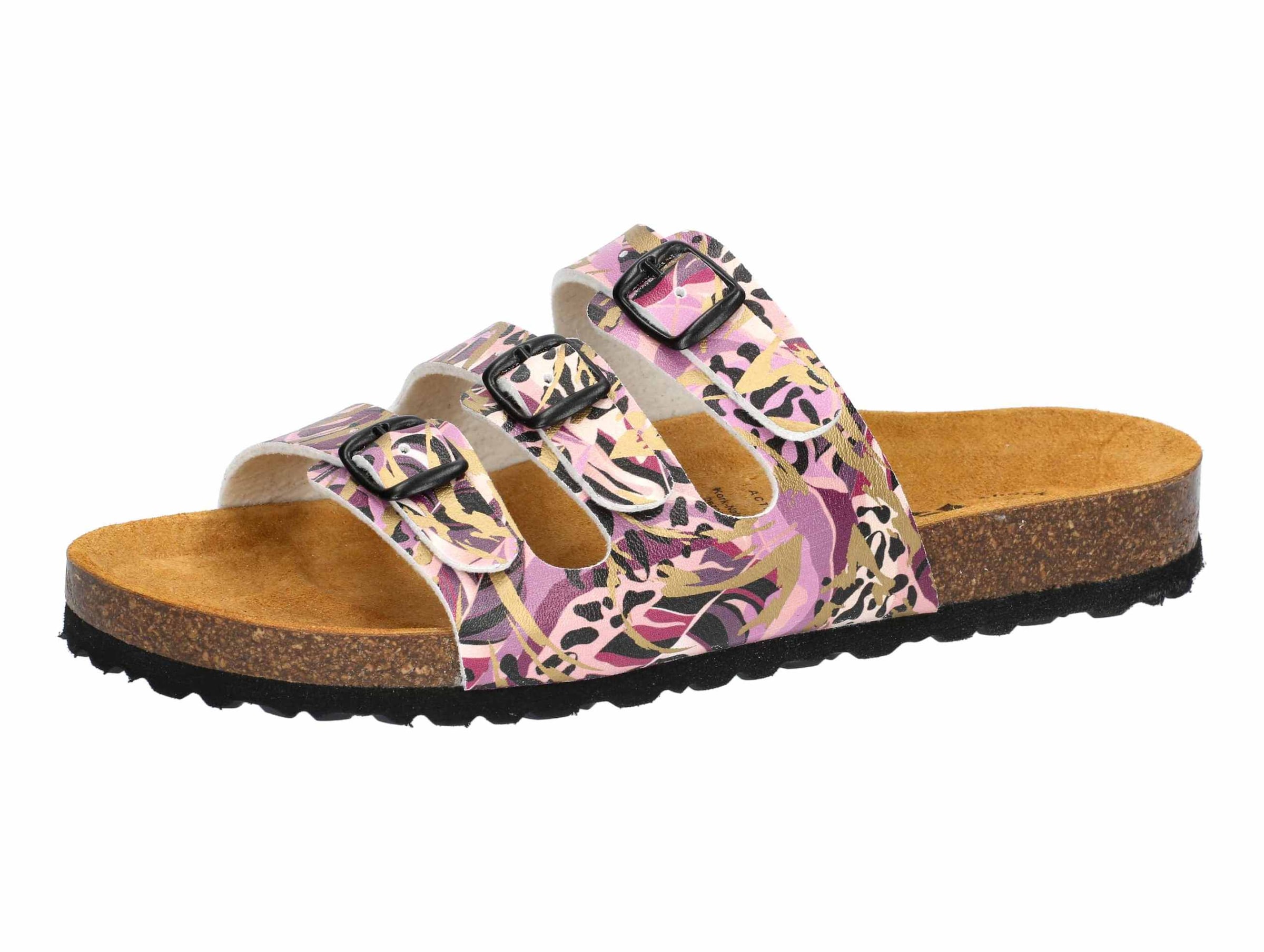 LICO Mules 'Bioline Sandra' in Pink: front