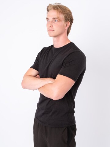Occulto Funktionsshirt '100 Merino Montreal' in Schwarz