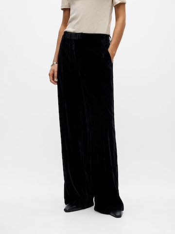Loosefit Pantaloni 'OBJMINNA' di OBJECT in nero: frontale