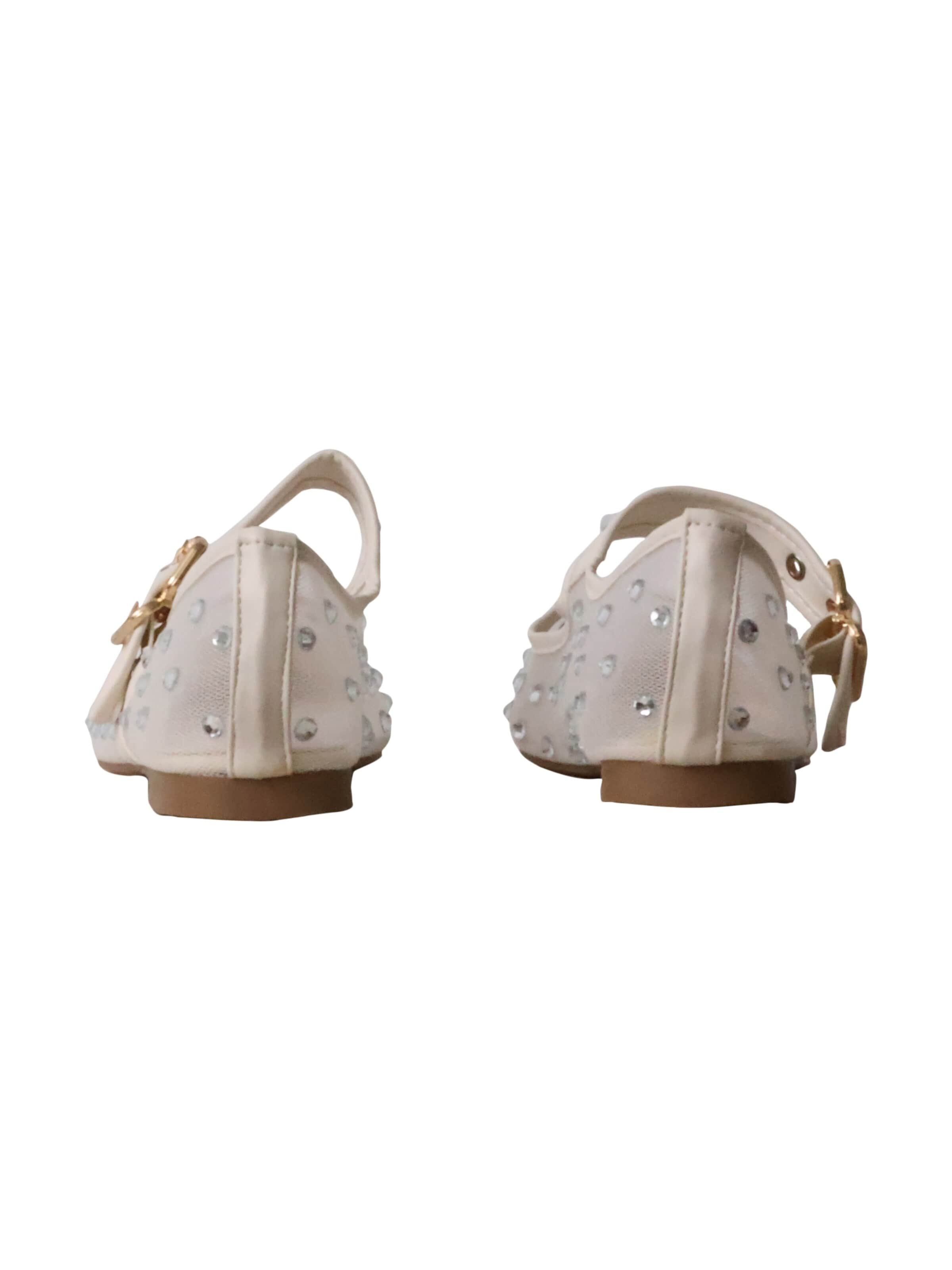 Super Mode Ballerina 'M&M Mira Max Ballerinas mit Riemchen' in Beige