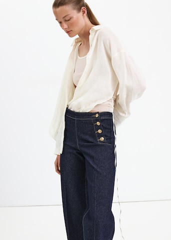 MANGO Wide Leg Jeans in Blau