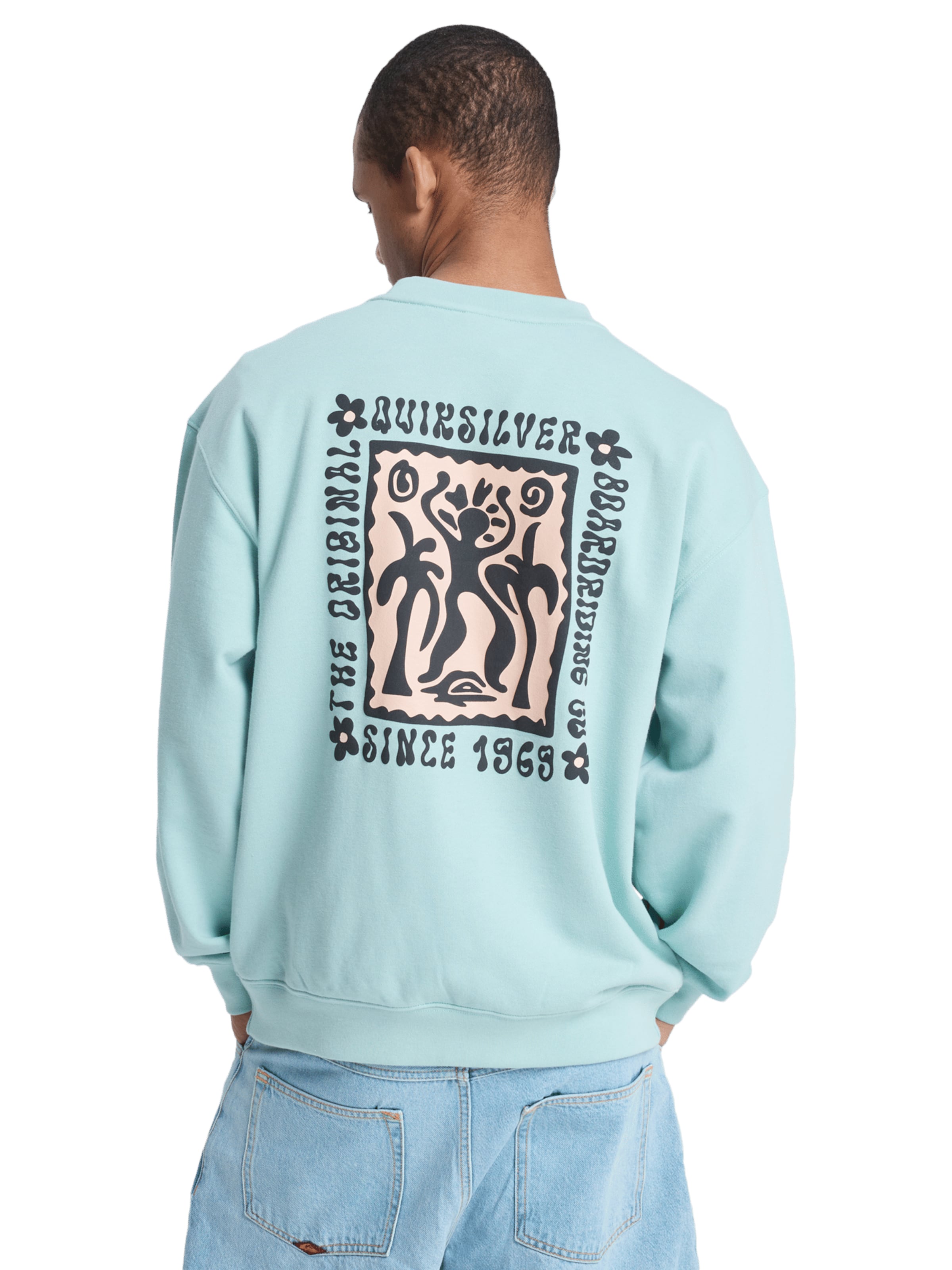 Sweat-shirt 'Elevated' QUIKSILVER en bleu