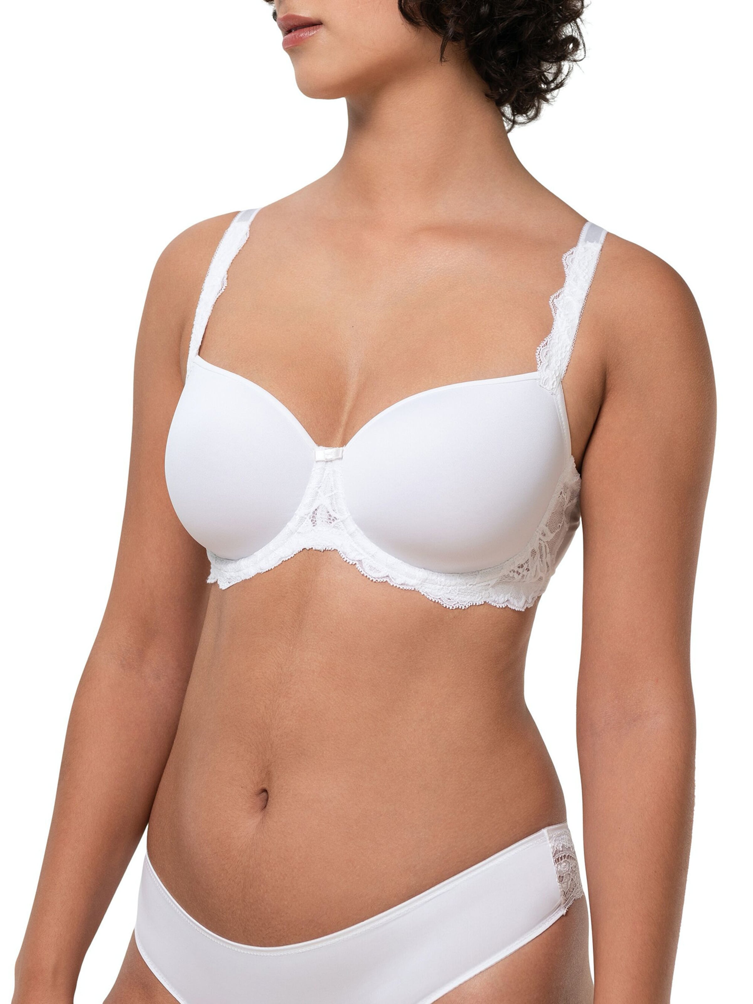TRIUMPH T-shirt Bra ' Amourette Charm ' in White: front
