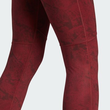 ADIDAS TERREX - Skinny Calças de desporto 'Multi' em vermelho