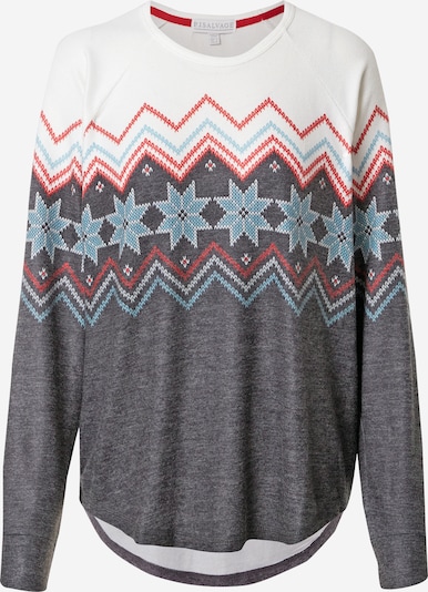 PJ Salvage Shirt in hellblau / graumeliert / rot / weiß, Produktansicht