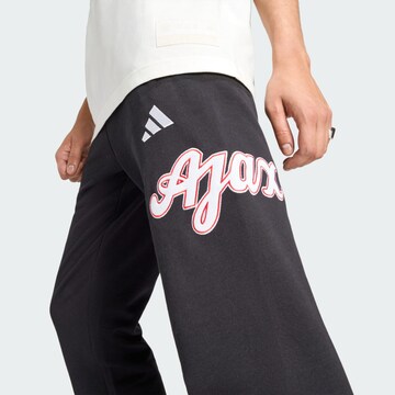 ADIDAS PERFORMANCE Tapered Sporthose 'Ajax Amsterdam US' in Schwarz