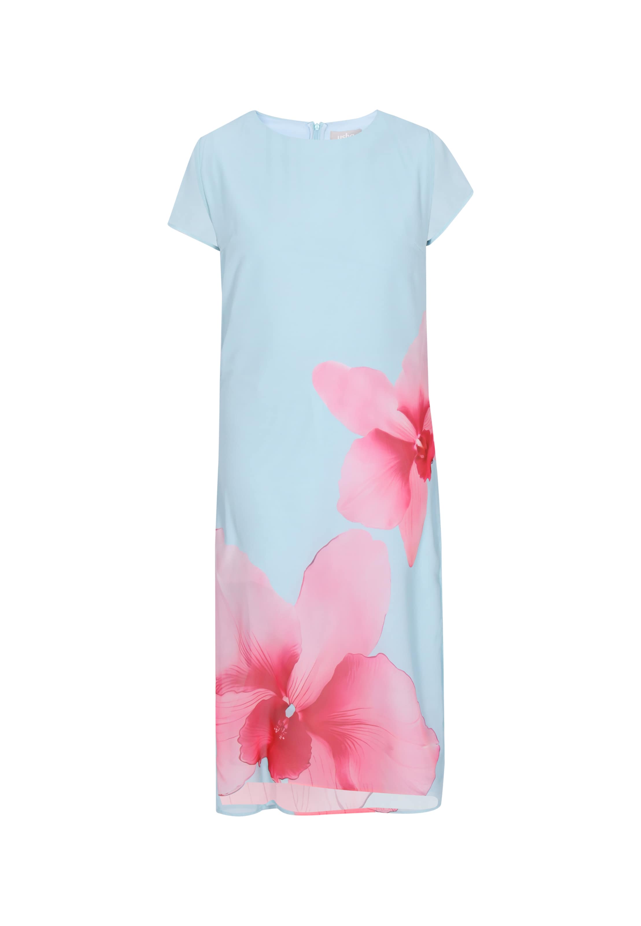 Usha - Vestido en azul: frente