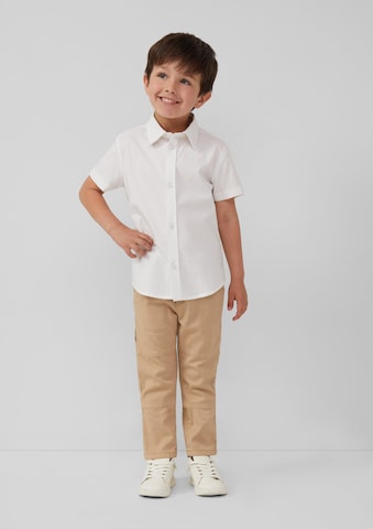 s.Oliver Slim Fit Hemd in Weiß: Vorderseite