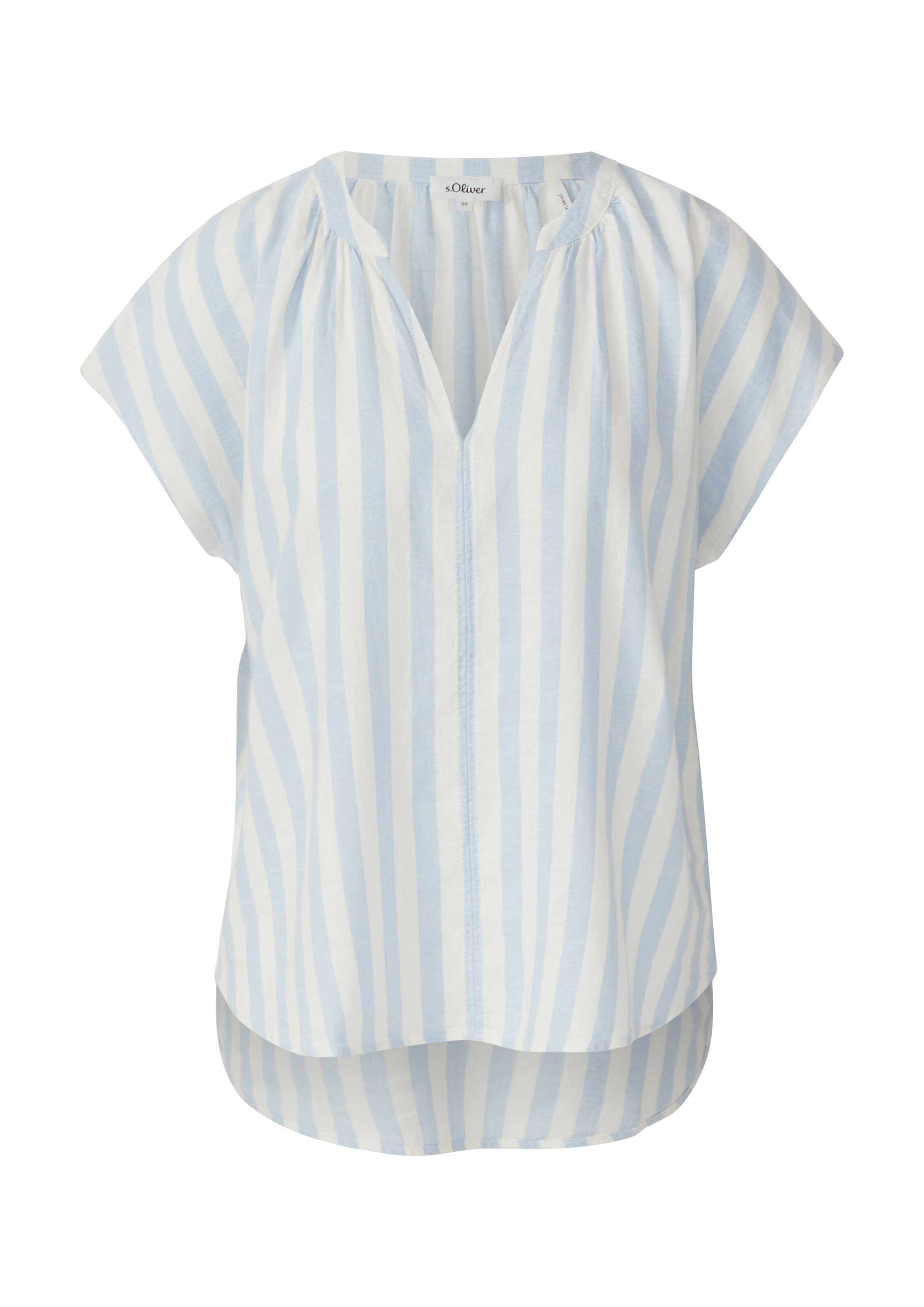 s.Oliver Blouse in Blauw: voorkant