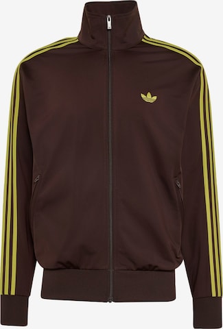 ADIDAS ORIGINALS Sweatvest 'Firebird' in Bruin: voorkant