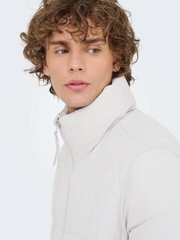 Veste d’hiver 'ONSPACK' Only & Sons en gris
