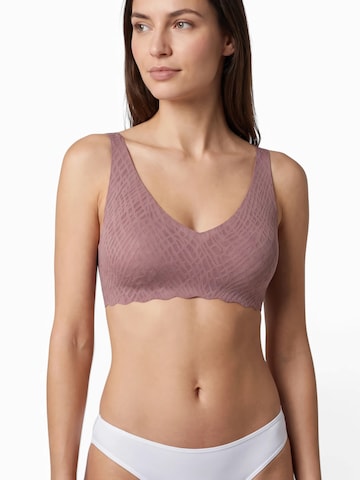 SLOGGI Bustier BH 'ZERO Feel Bliss' in Braun